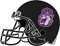 NCAA-CAA-JMU Dukes Black football alt helmet-mascot logo-Right side