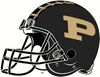 NCAA-Big 10-2016 Purdue Boilermakers Black Helmet-Right side
