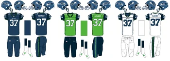 Seahawks uniforms, 2002-2011