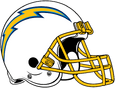 NFL-AFC-2015-2019-SD-Los Angeles Chargers helmet-yellow facemask