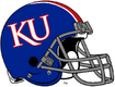 NCAA-Big 12-Kansas Jayhawks Blue striped helmet