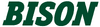 North Dakota State Bison team name wordmark-white