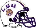 NCAA-SEC-LSU Tigers white helmet