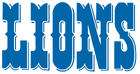 Detroit Lions 1970-2002 wordmark