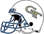 NCAA-ACC-Georgia Tech Yellow Jackets white helmet-Right Side