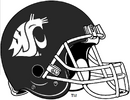 NCAA-Pac 12-WSU Cougars Black alt helmet-white facemask