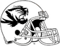NCAA-SEC-Mizzou Tigers White large black mascotlogo helmet