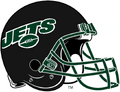 In 2022, with the league rule changes which allowed for mutiple alternate helmets, the Jets introduced an alternate "stealth black" helmet (used primarily with the team's black alternate jersey), with the "JETS" logo in "gotham green" in white trim, with a green facemask.