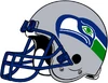 Right side of Seahawks helmet, 1983-2001.