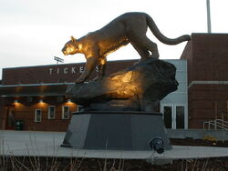 Cougar Pride Statue
