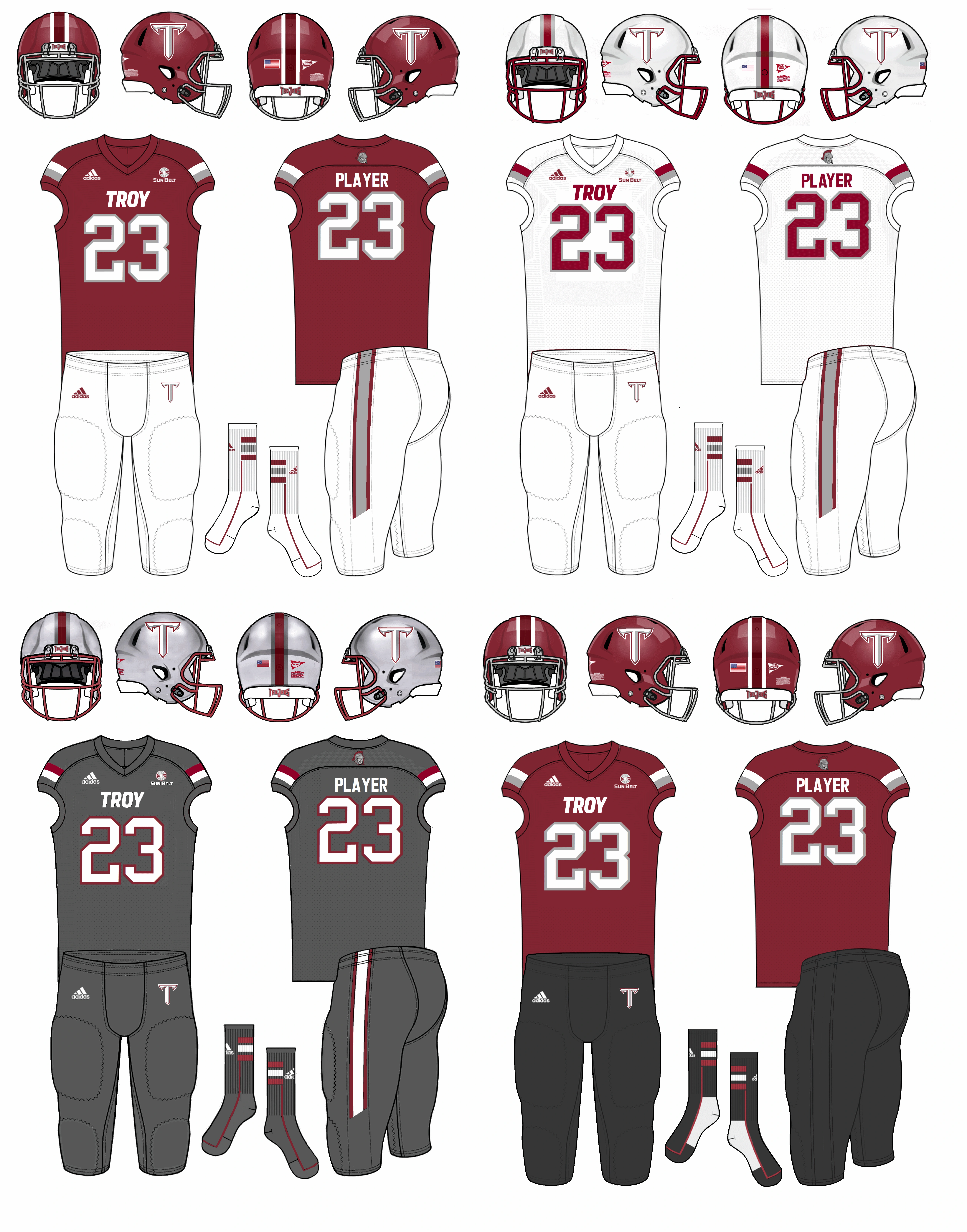 troy university football jersey
