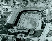 An aerial view of the park in 1940