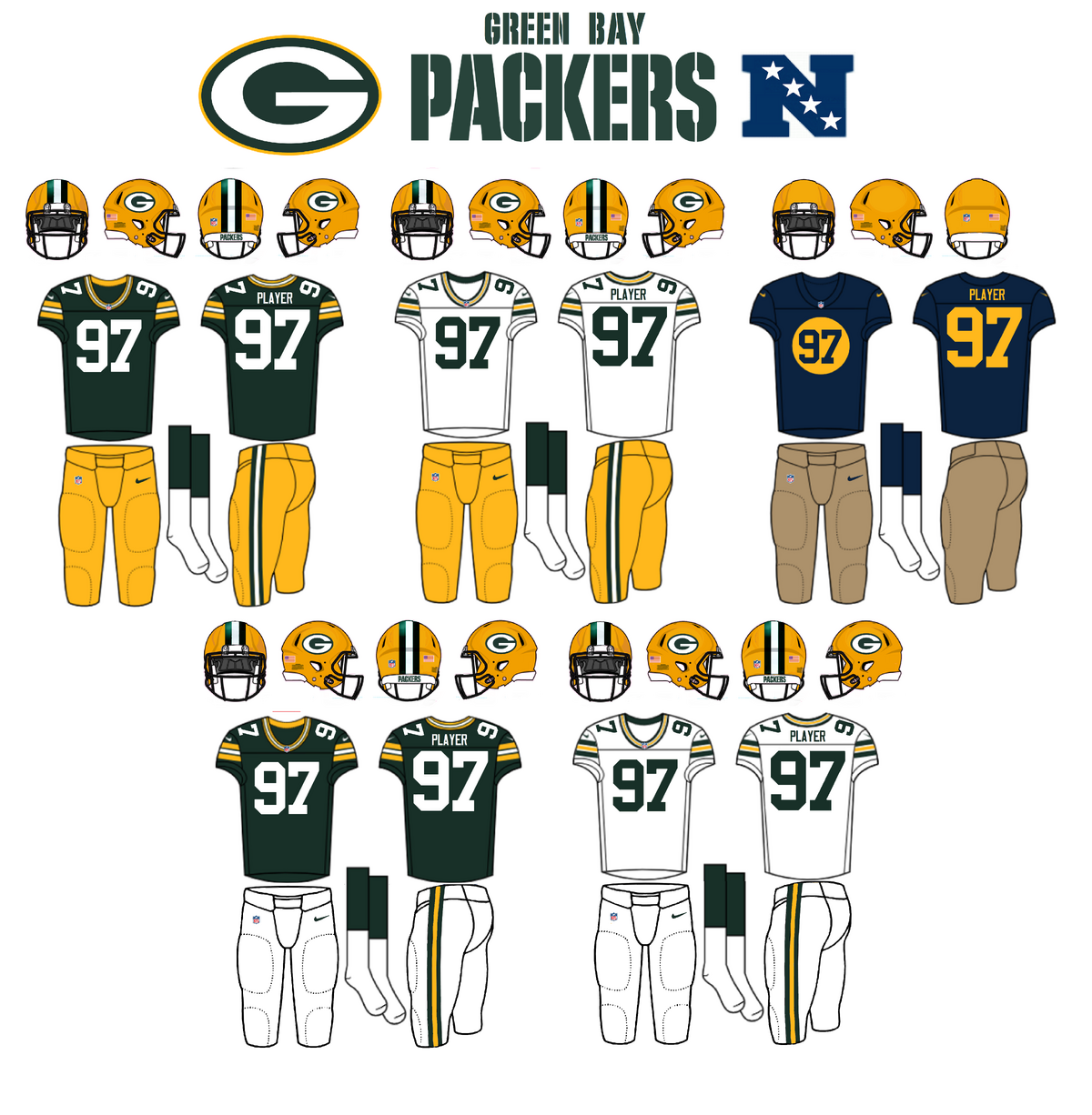 Green Bay Packers wearing all-white uniforms Thursday against Titans