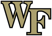 NCAA-ACC-Wake Forest Demon Deacons gold black trim logo