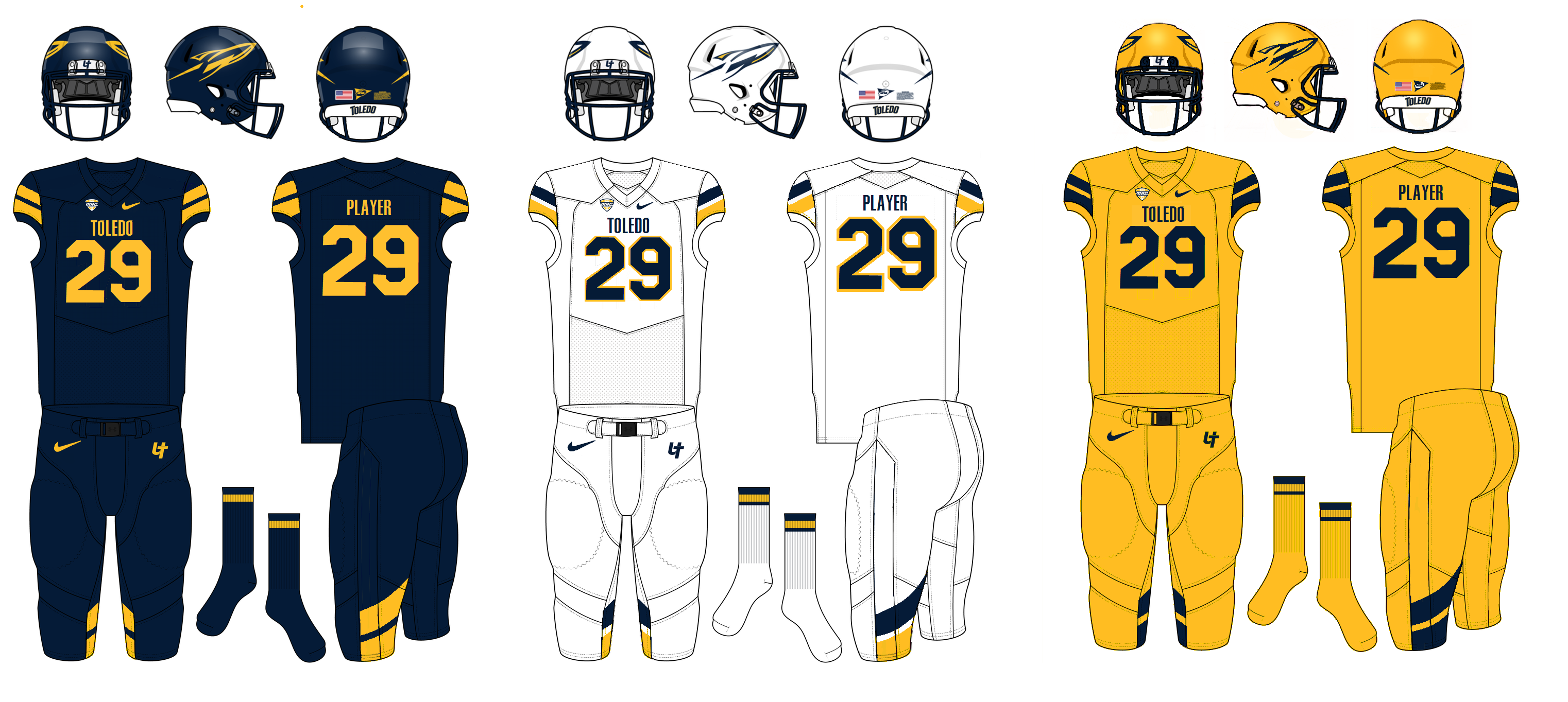 Toledo football jersey discount