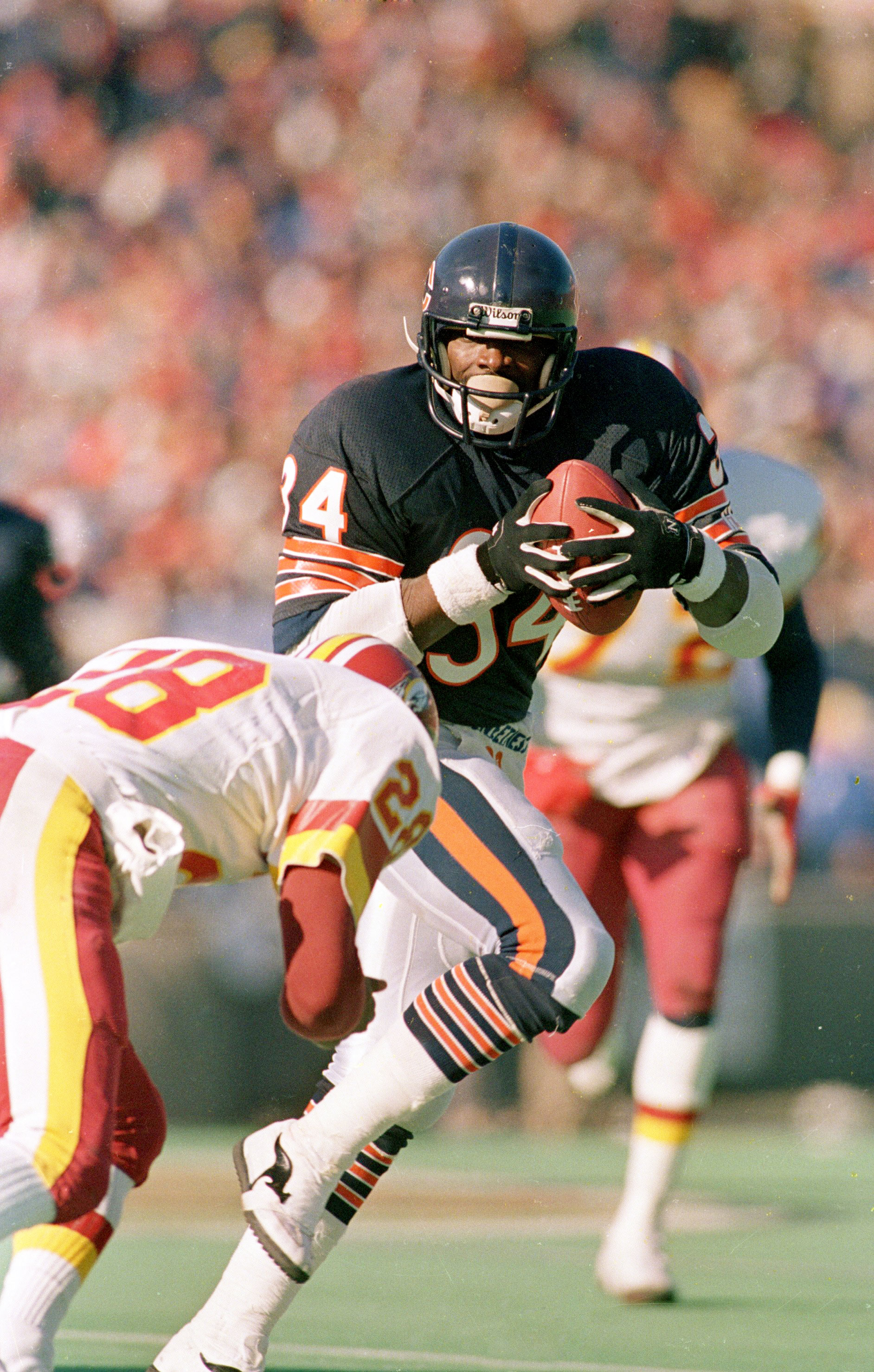 1986 Super Bowl XX football program New England Patriots Chicago Bears Payton EX 