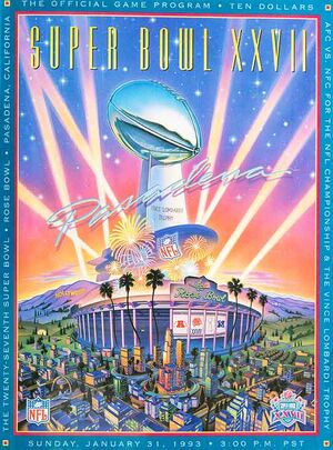 Vintage Super Bowl XXVII NFL Experience T-Shirt (1993)