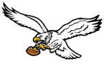 NFL-NFC-1987-95 PHI white eagle Mascot Logo
