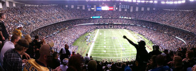 New Orleans Saints Panoramic Picture - Caesars Superdome Decade