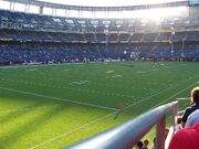 Interior of then-Qualcomm Stadium before a  game