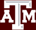 Texas A&M Aggies-maroon background-white logo