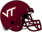 NCAA-ACC-VT Hokis Maroon Helmet