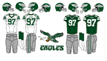 Eagles Jerses used from 1974-1984