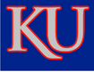 NCAA-Big 12-Kansas Jayhawks Blue background KU silver logo