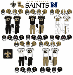 The Saints wore all white road uniforms for one season in 1975.  New  orleans saints football, American football league, Saints football