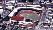 An aerial view of the park in 1974