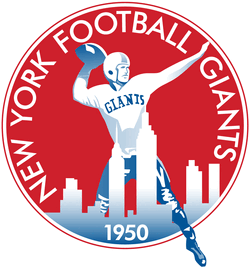 1981-99 NEW YORK GIANTS NFL FOOTBALL 2 1/4 HELMET LOGO TEAM PATCH