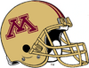 NCAA-Big 10-Minnesota Golden Gophers Gold Alt Helmet-Striped