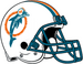 NFL-AFC-MIA-1980-1989 Helmet