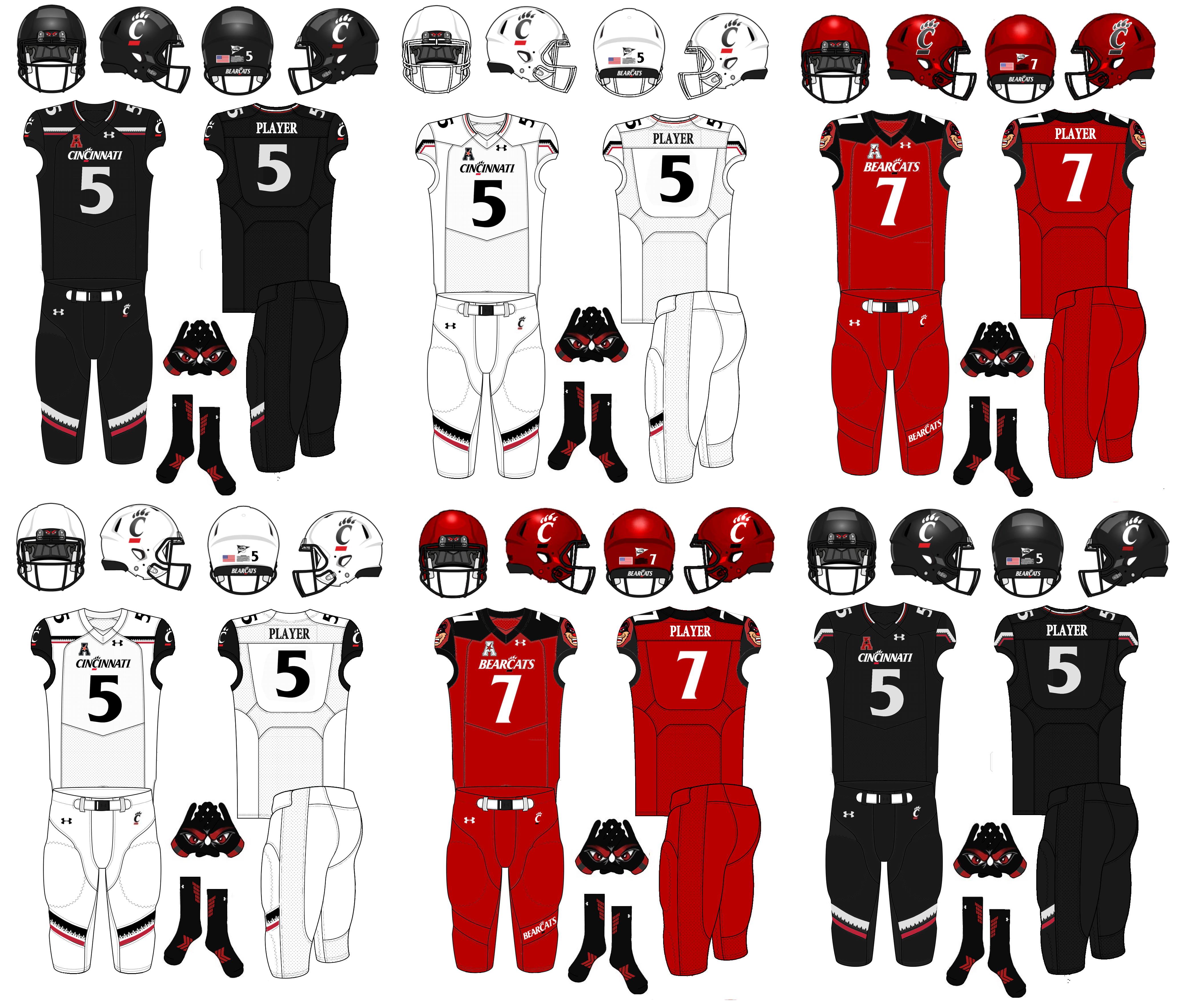 new cincinnati football uniforms