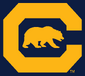 NCAA-CAL-2017 Secondary C & Bear mascot logo-navy background