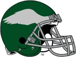 1955-68 Helmet, the first with the Eagles wing logo on it.