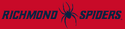 Richmond Spiders full wordmark and logo-red background