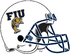 NCAA-FIU Panthers White Football helmet-navy facemask