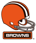 Cleveland Browns Helmet & Wordmark Logo 1966-1974