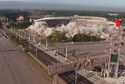  August 2, 1997, Atlanta-Fulton County Stadium being demolished.