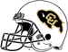 NCAA-Colorado Buffaloes White Helmet-Right side
