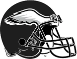 Eagles alternate black helmet, first used in the 2022 season.