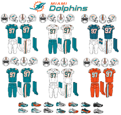 miami dolphins jerseys through the years