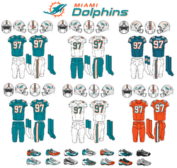 Miami dolphins jerseys through the years