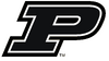 NCAA-Big 10-Purdue Boilermakers Black Trim logo