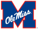 Ole Miss M alternate logo-Yale Blue