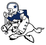 NFL-DAL-1960-63-Cowboys Mascot logo-Monochrome
