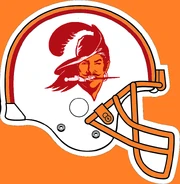 Tampa Bay Bucs helmet, 1976-96.