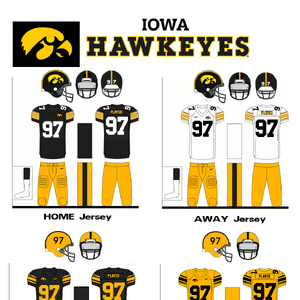 iowa hawkeyes pittsburgh steelers uniforms