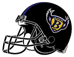1996-98 Ravens' helmet, right side.
